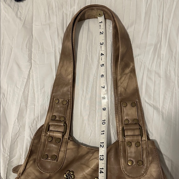 ANGEL BARCELO Angel Kiss Women’s HoboBag Handbag Coffee Bronze Multi Compartment - Picture 16 of 16